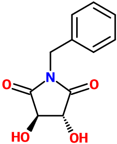 (image for) MC004649 (3R,4R)-1-Benzyl-3,4-dihydroxypyrrolidine-2,5-dione